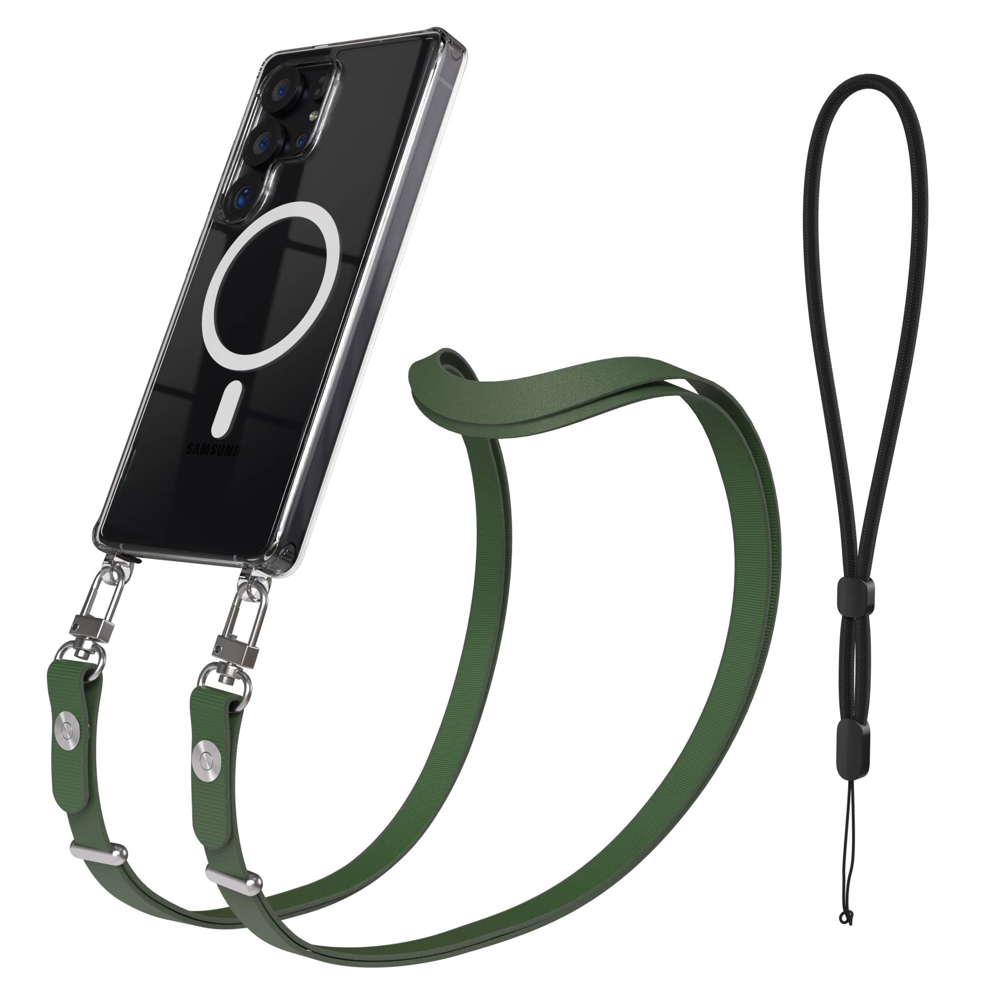 Samsung Galaxy S25 Ultra MagSafe Hülle mit magnetischer Crossbody Handykette 