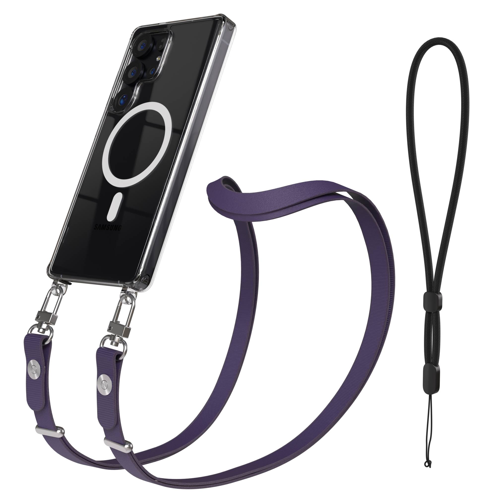 Samsung Galaxy S25 Ultra MagSafe Hülle mit magnetischer Crossbody Handykette 