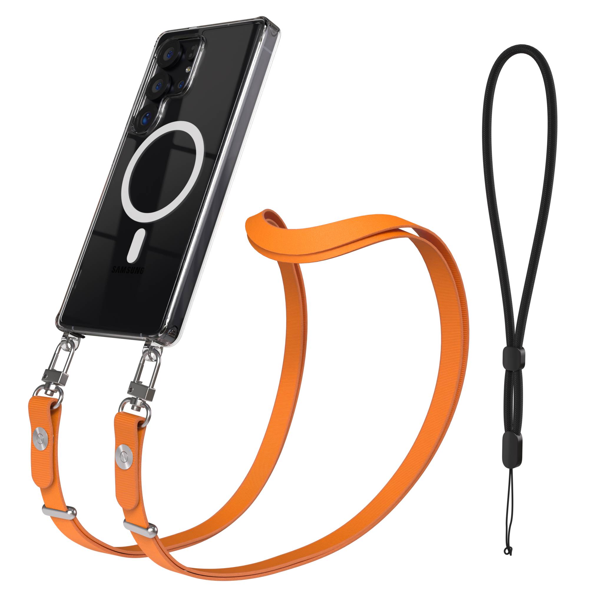 Samsung Galaxy S25 Ultra MagSafe Hülle mit magnetischer Crossbody Handykette 