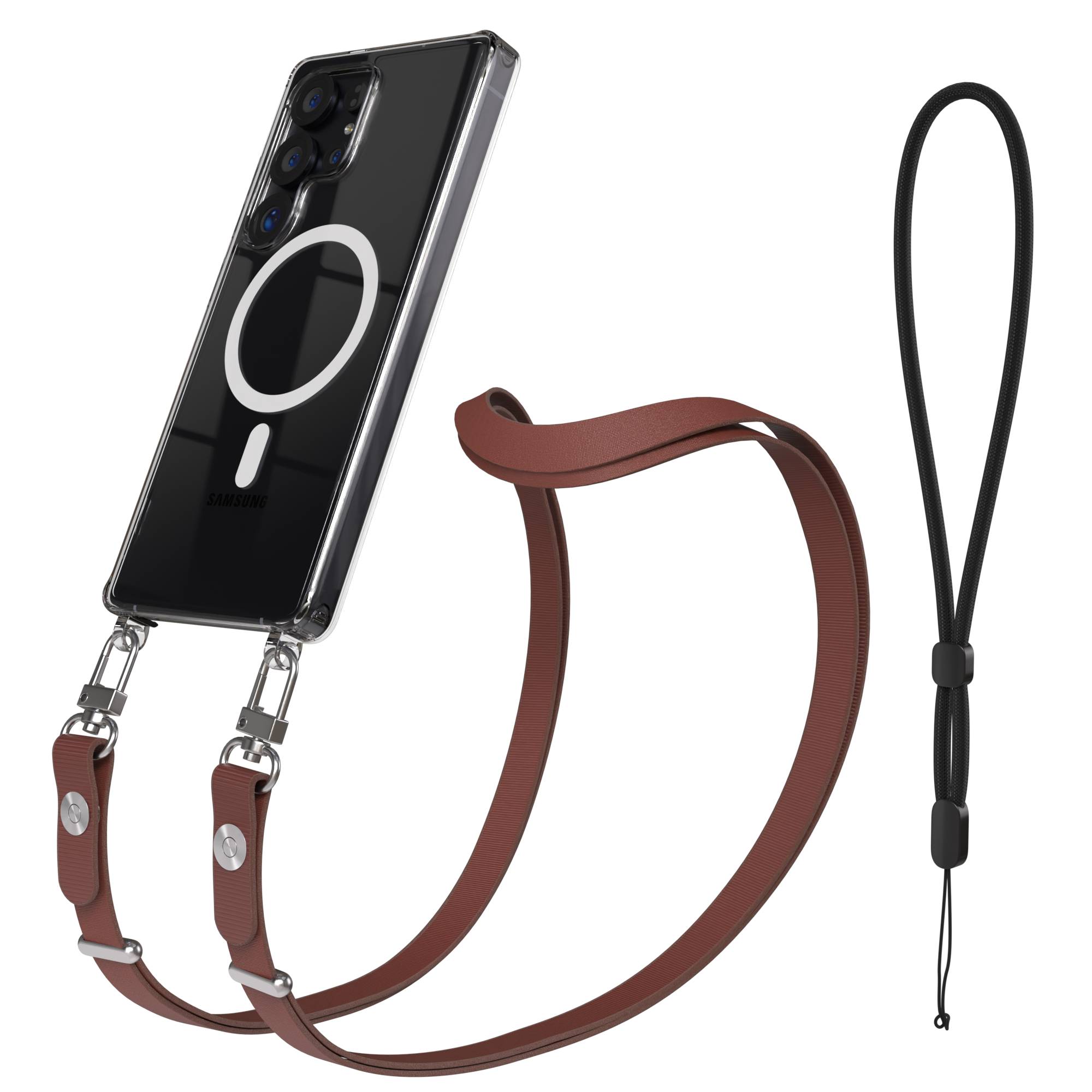 Samsung Galaxy S25 Ultra MagSafe Hülle mit magnetischer Crossbody Handykette 