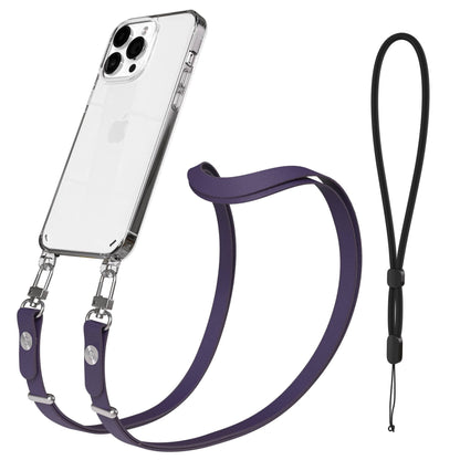 iPhone 14 Pro Max Schutzhülle mit magnetisch verstellbarem Crossbody Umhängeband 