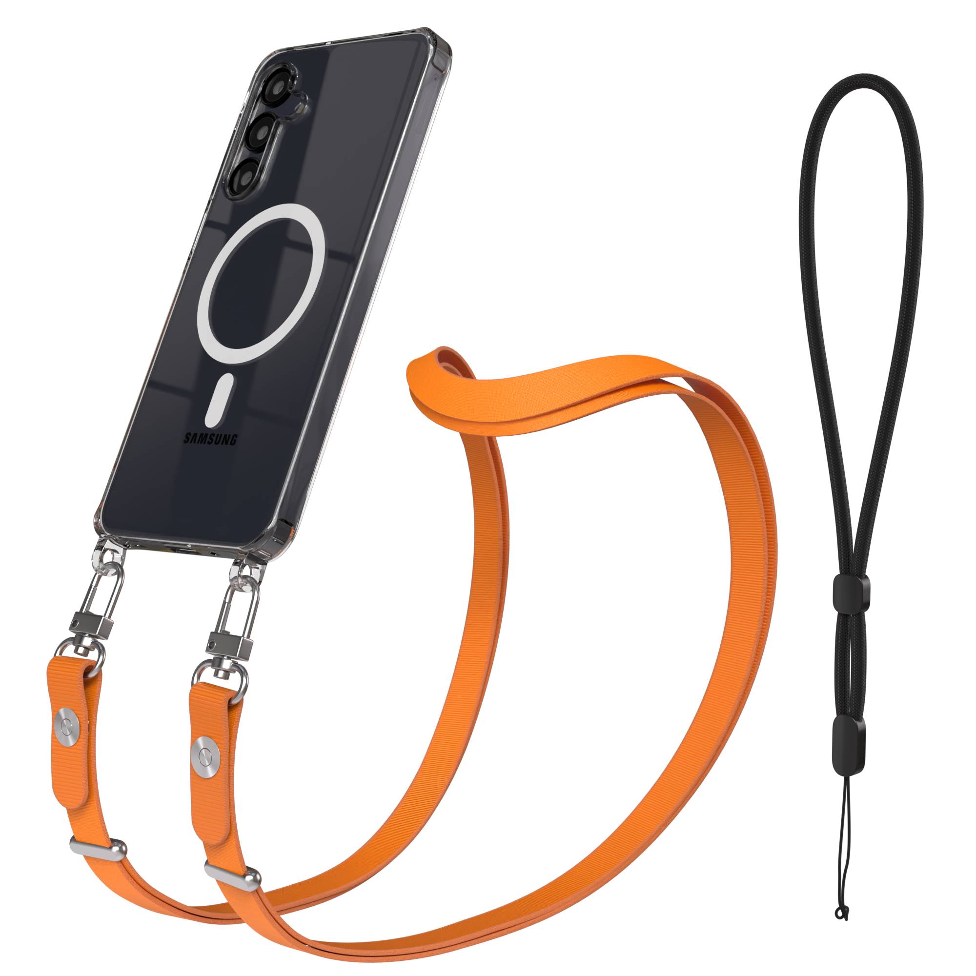 Samsung Galaxy A16 MagSafe Hülle mit magnetischer Crossbody Handykette im Set 