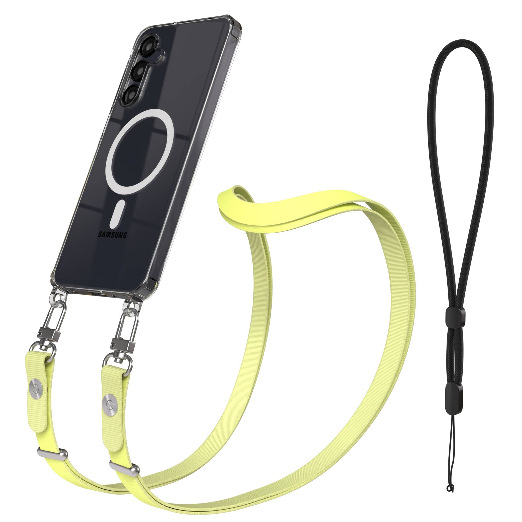 Samsung Galaxy A16 MagSafe Hülle mit magnetischer Crossbody Handykette im Set 