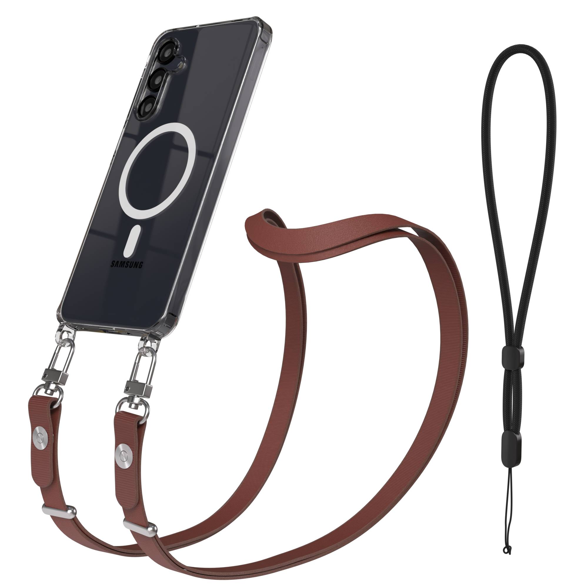 Samsung Galaxy A16 MagSafe Hülle mit magnetischer Crossbody Handykette im Set 