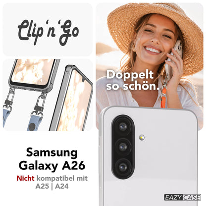 Samsung Galaxy A26 MagSafe Hülle mit magnetischem Crossbody-Umhängegurt Set 