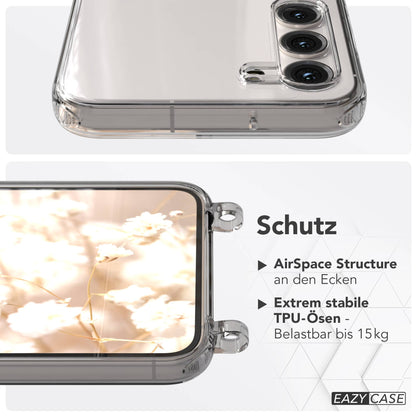 Samsung Galaxy S23 Plus Schutzhülle mit magnetisch verstellbarem Crossbody-Umhängeband 