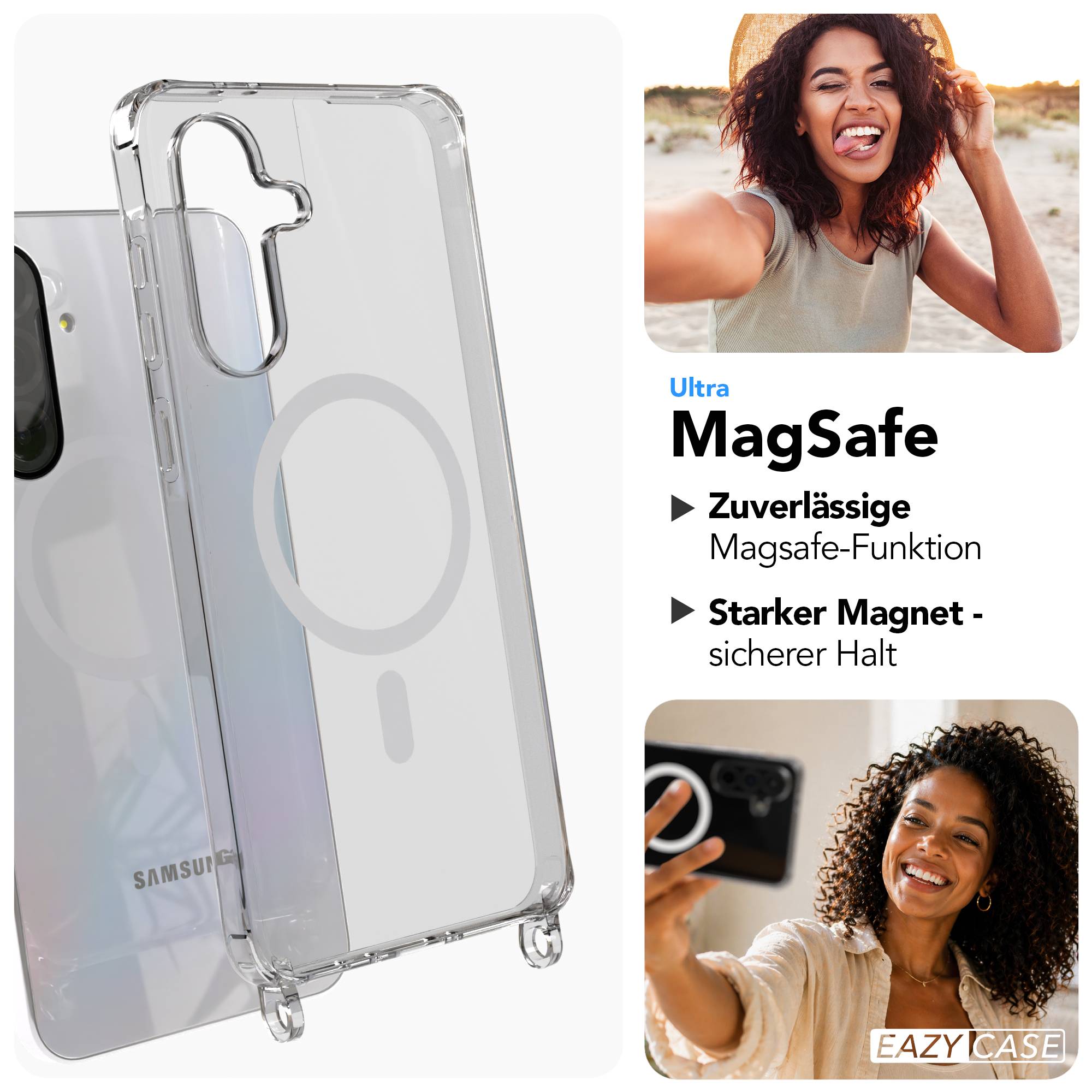 Samsung Galaxy A36 MagSafe Hülle mit magnetischer Crossbody Handykette 