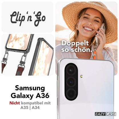 Samsung Galaxy A36 MagSafe Hülle mit magnetischer Crossbody Handykette 
