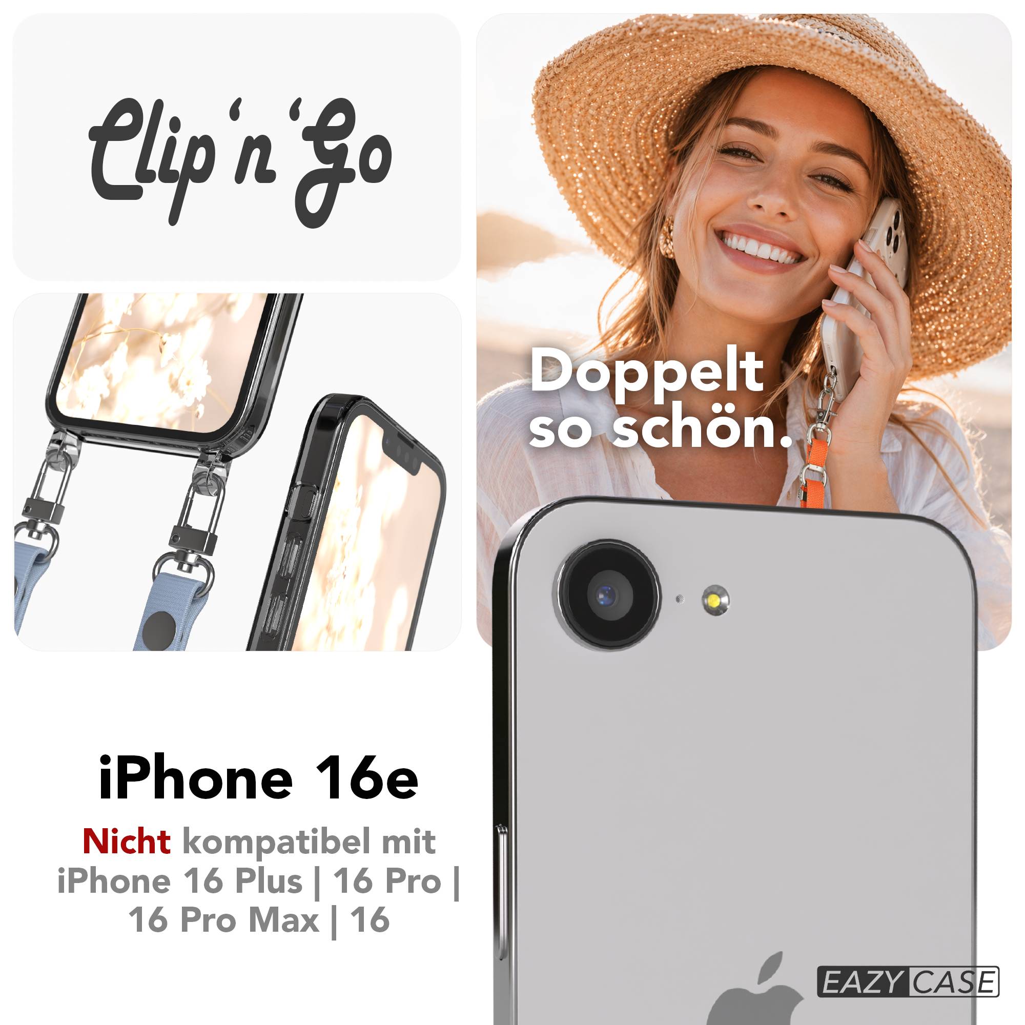 Apple iPhone 16e MagSafe Hülle mit magnetischem Crossbody-Umhängegurt-Set #farbe_hellblau-magsafe-funktion-mit-magsafe