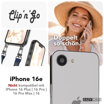 Apple iPhone 16e MagSafe Hülle mit magnetischem Crossbody-Umhängegurt-Set #farbe_blau-magsafe-funktion-mit-magsafe