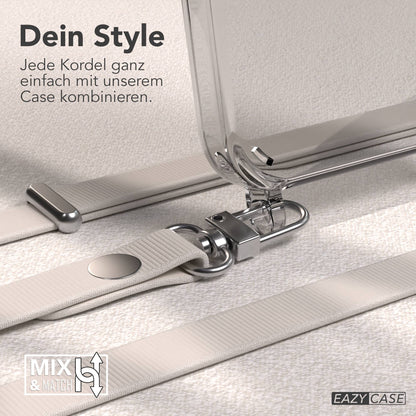 iPhone 15 Pro MagSafe Hülle mit magnetischer Crossbody Handykette von EAZY CASE #farbe_taupe-magsafe-funktion-mit-magsafe