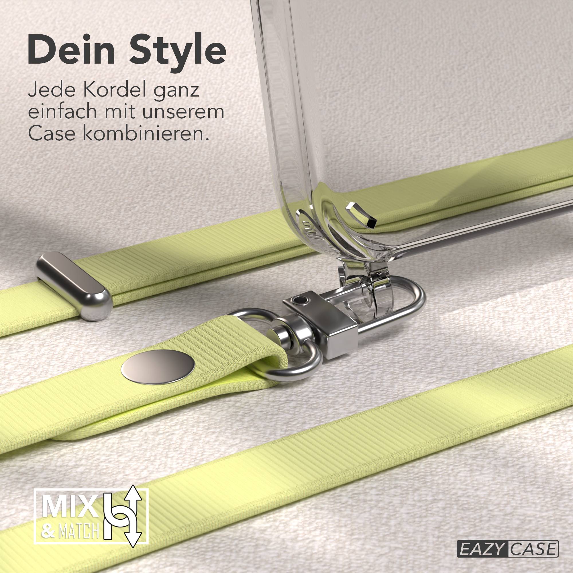 iPhone 15 Pro MagSafe Hülle mit magnetischer Crossbody Handykette von EAZY CASE #farbe_gelb-magsafe-funktion-ohne-magsafe