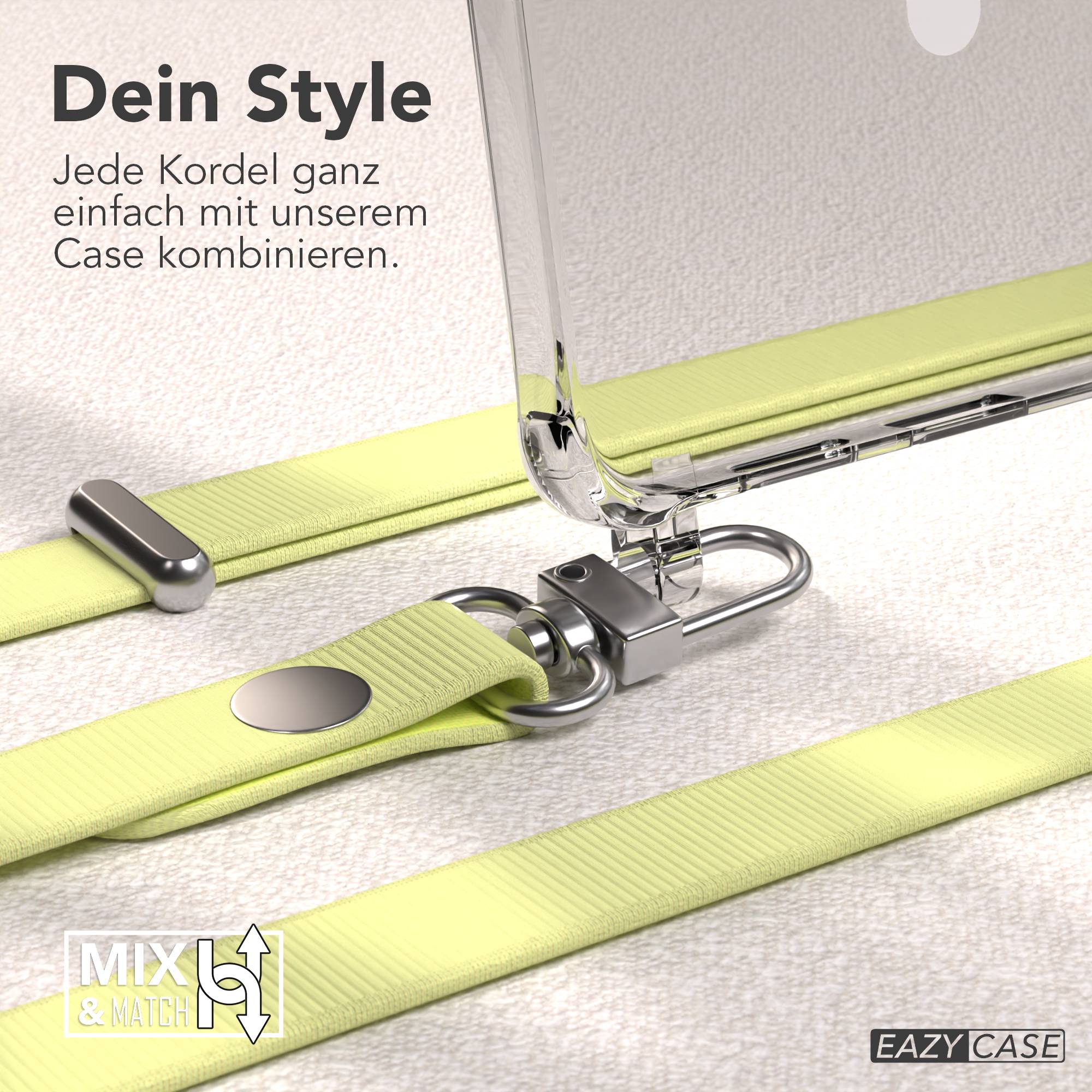 Samsung Galaxy S25 Edge MagSafe Hülle mit magnetischer Crossbody Handykette #farbe_gelb-magsafe-funktion-mit-magsafe