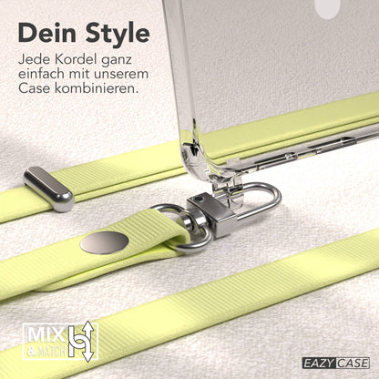 Samsung Galaxy S25 Edge MagSafe Hülle mit magnetischer Crossbody Handykette #farbe_gelb-magsafe-funktion-mit-magsafe