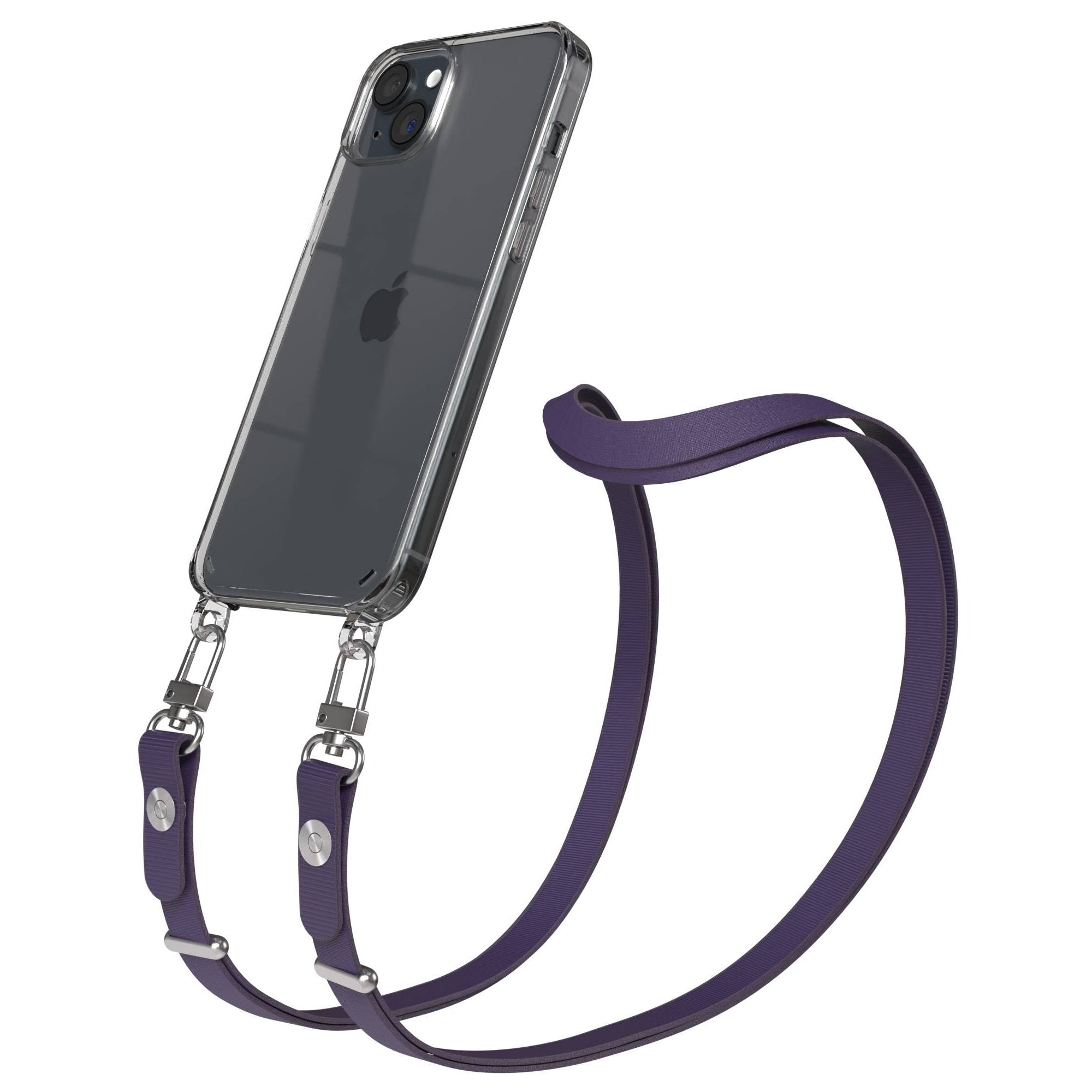 iPhone 15 Plus MagSafe Hülle mit magnetischem Crossbody-Umhängeband #farbe_lila-magsafe-funktion-mit-magsafe