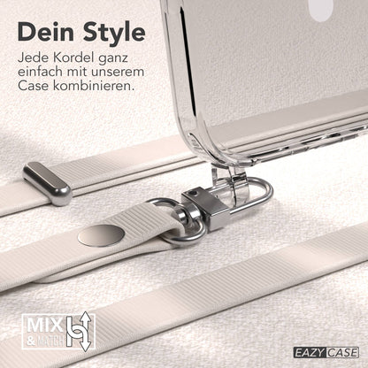 Apple iPhone 17 MagSafe Hülle mit magnetischem Crossbody-Umhängeband Set #farbe_taupe-magsafe-funktion-mit-magsafe