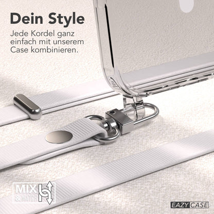 Apple iPhone 17 MagSafe Hülle mit magnetischem Crossbody-Umhängeband Set #farbe_grau-magsafe-funktion-mit-magsafe