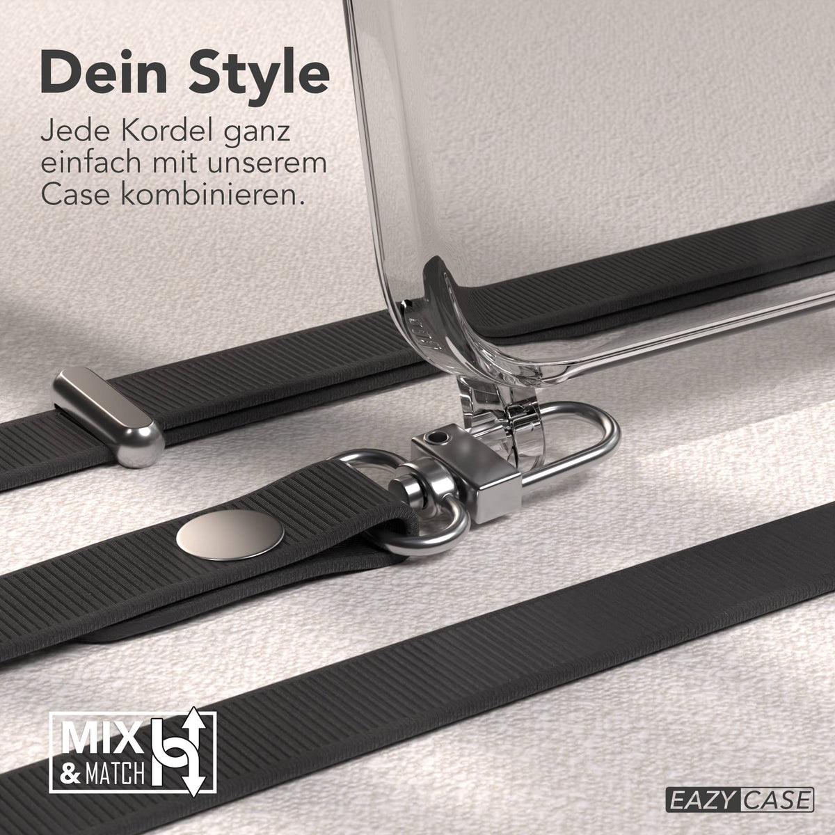 iPhone 15 Pro Max MagSafe Hülle mit magnetischem Crossbody-Umhängeband #farbe_schwarz-magsafe-funktion-ohne-magsafe