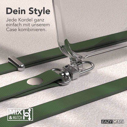 iPhone 15 Pro Max MagSafe Hülle mit magnetischem Crossbody-Umhängeband #farbe_grun-magsafe-funktion-ohne-magsafe