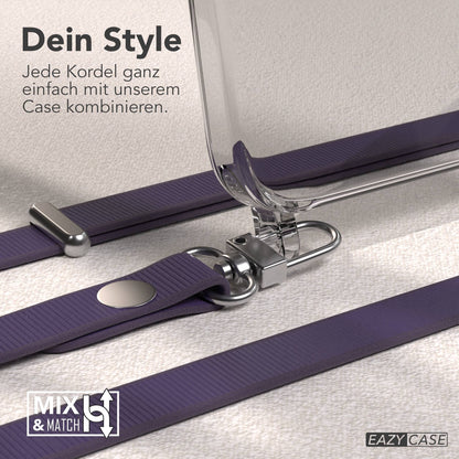 iPhone 15 Pro Max MagSafe Hülle mit magnetischem Crossbody-Umhängeband #farbe_lila-magsafe-funktion-ohne-magsafe