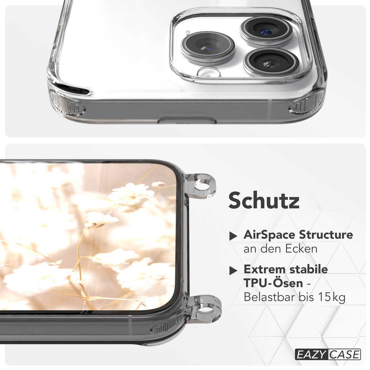 iPhone 15 Pro Max MagSafe Hülle mit magnetischem Crossbody-Umhängeband #farbe_lila-magsafe-funktion-mit-magsafe
