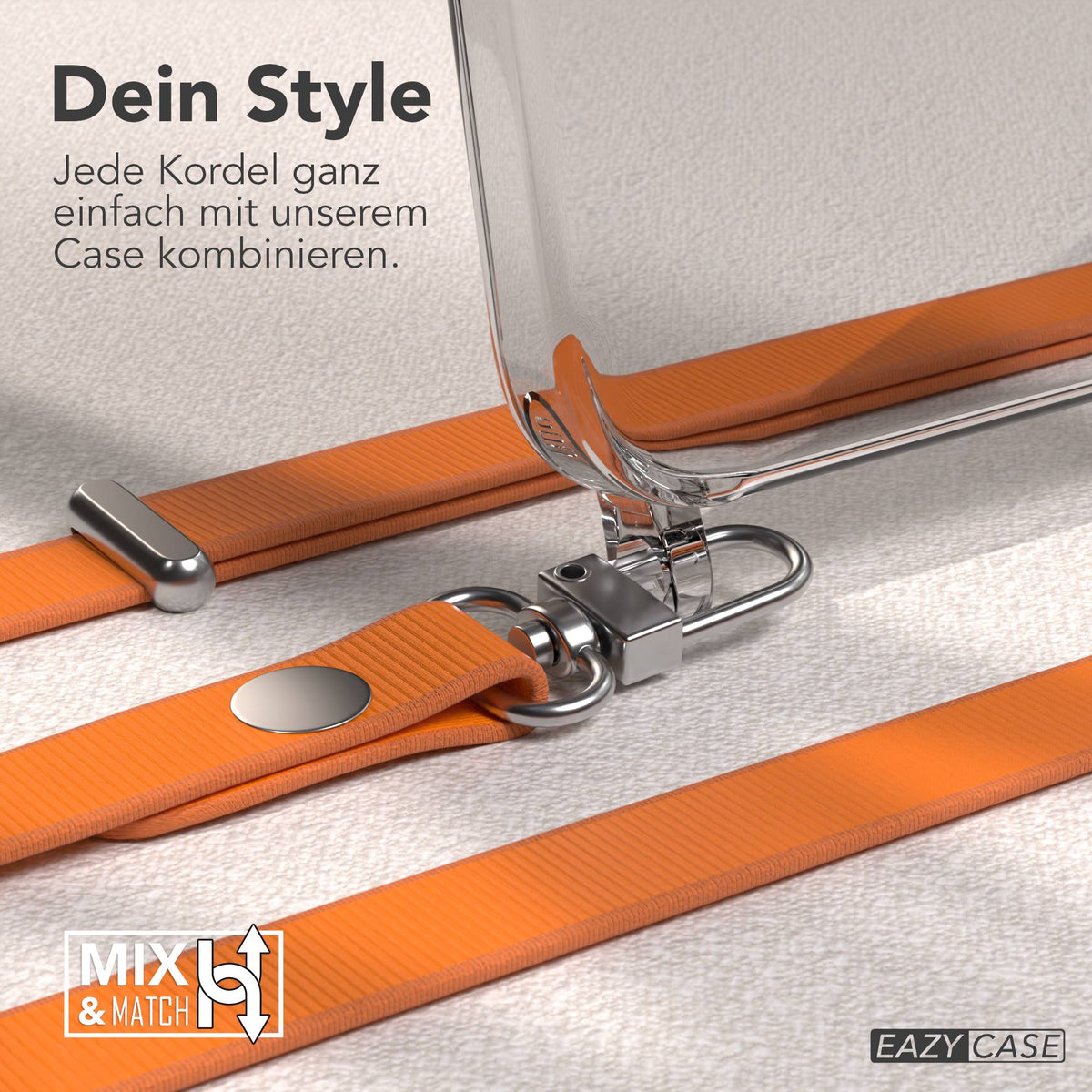 iPhone 15 Pro Max MagSafe Hülle mit magnetischem Crossbody-Umhängeband #farbe_orange-magsafe-funktion-ohne-magsafe
