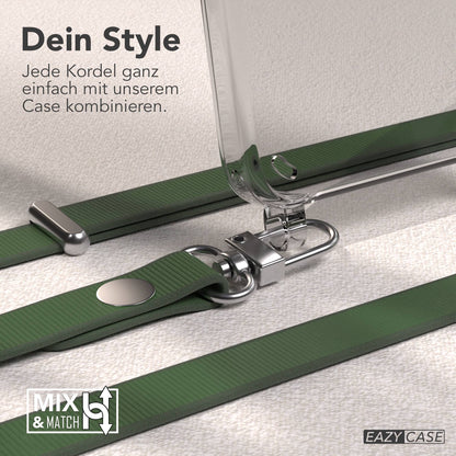 Samsung Galaxy S24 MagSafe Schutzhülle mit magnetischer Crossbody Handykette #farbe_grun-magsafe-funktion-mit-magsafe