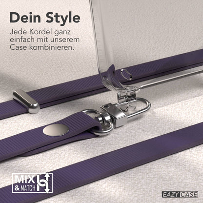 Samsung Galaxy S24 MagSafe Schutzhülle mit magnetischer Crossbody Handykette #farbe_lila-magsafe-funktion-ohne-magsafe