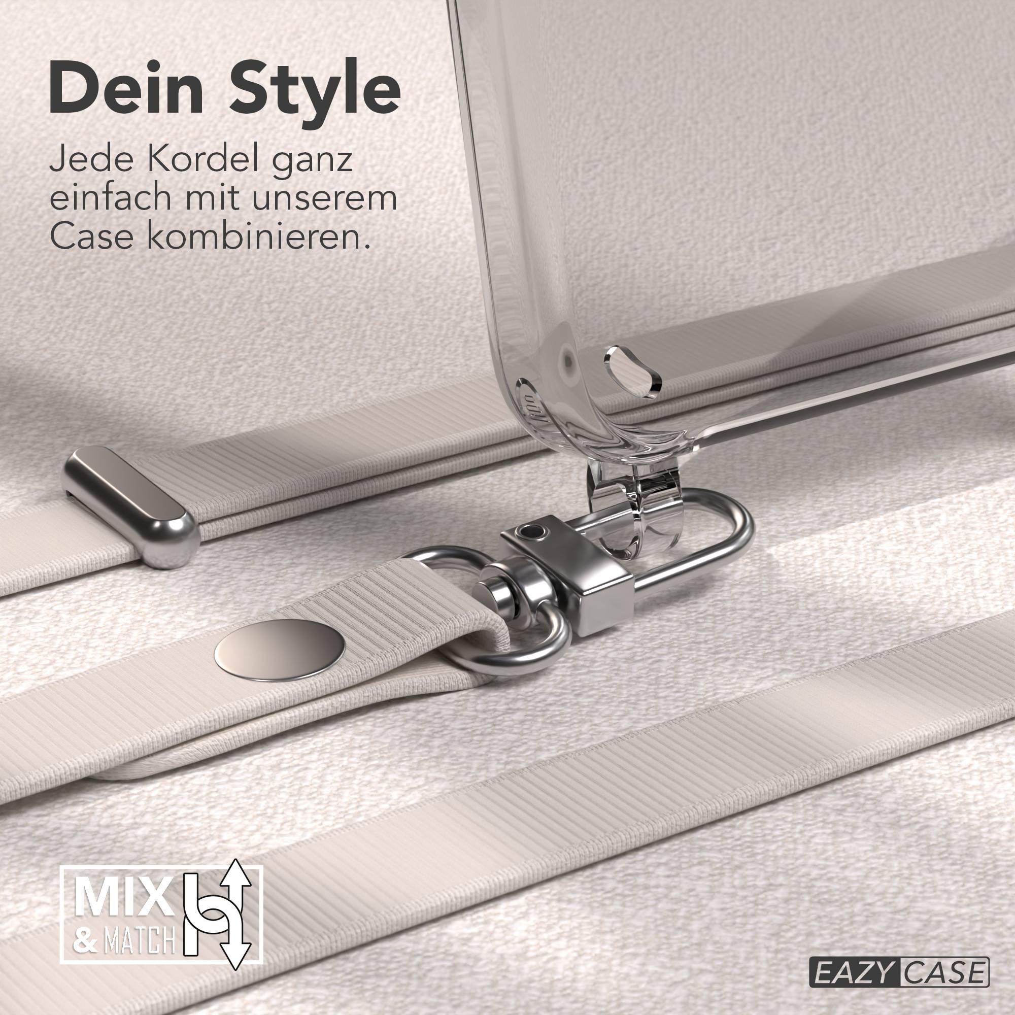 Samsung Galaxy S24 MagSafe Schutzhülle mit magnetischer Crossbody Handykette #farbe_taupe-magsafe-funktion-mit-magsafe