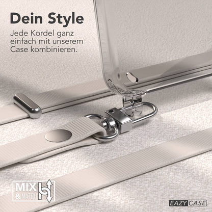 Samsung Galaxy S24 MagSafe Schutzhülle mit magnetischer Crossbody Handykette #farbe_taupe-magsafe-funktion-mit-magsafe
