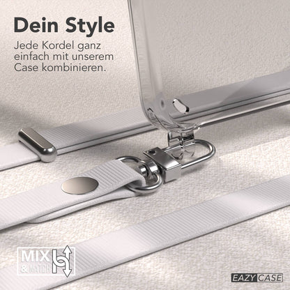 Samsung Galaxy S24 MagSafe Schutzhülle mit magnetischer Crossbody Handykette #farbe_grau-magsafe-funktion-ohne-magsafe