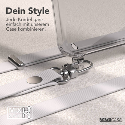 Samsung Galaxy S24 Plus MagSafe Hülle mit magnetischer Crossbody Handykette #farbe_grau-magsafe-funktion-ohne-magsafe