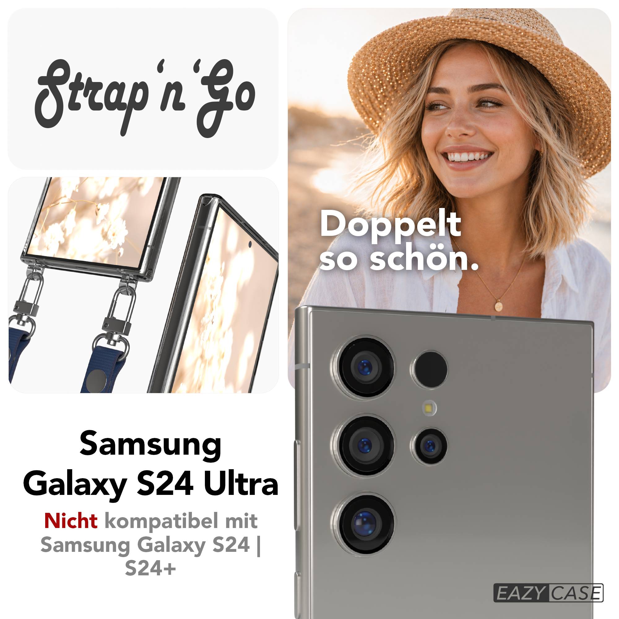 Samsung Galaxy S24 Ultra MagSafe Hülle mit magnetischer Crossbody Handykette #farbe_blau-magsafe-funktion-ohne-magsafe