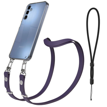 Samsung Galaxy A15 Schutzhülle mit magnetisch verstellbarem Crossbody Umhängeband 