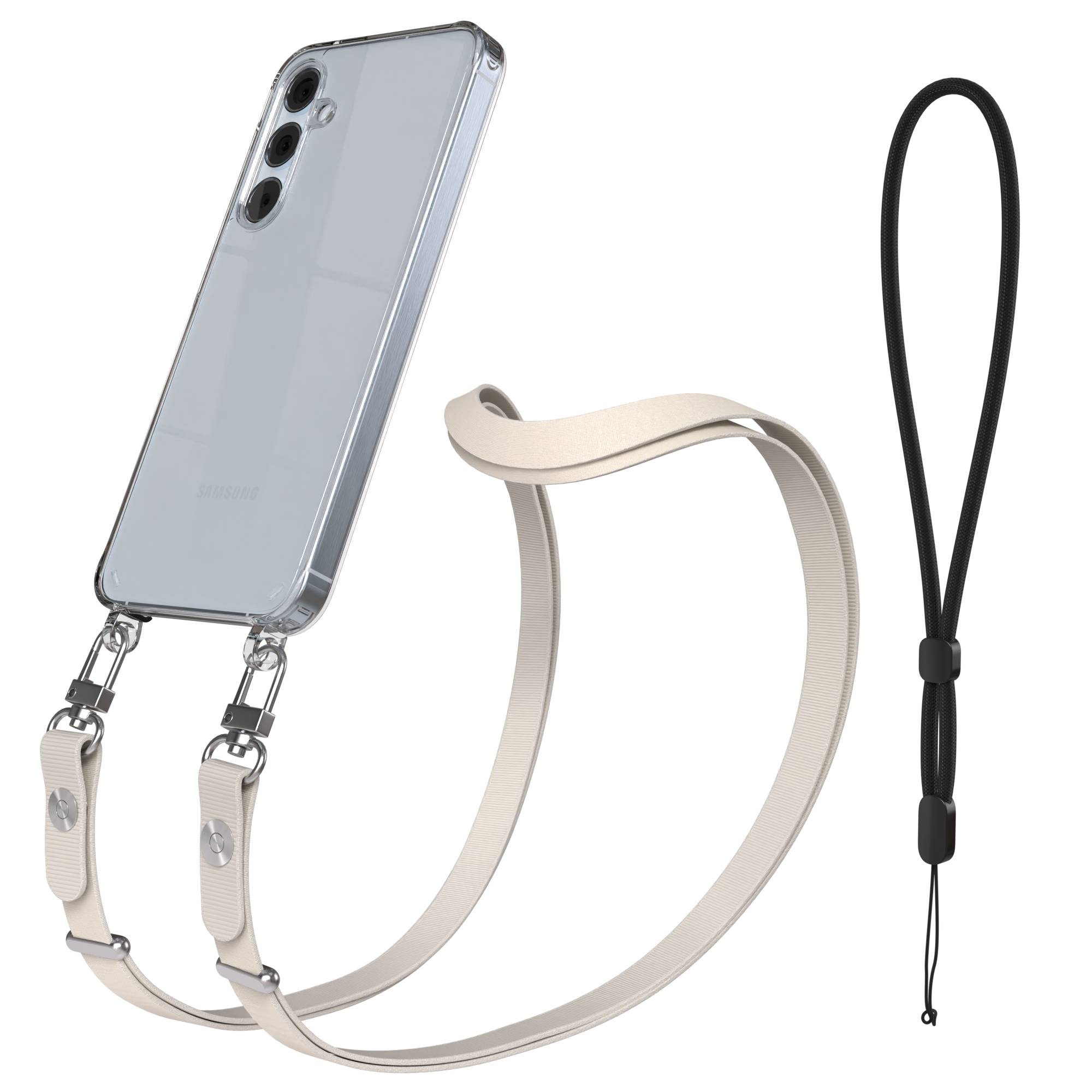 Samsung Galaxy A55 Schutzhülle mit magnetisch verstellbarem Crossbody-Umhängeband 