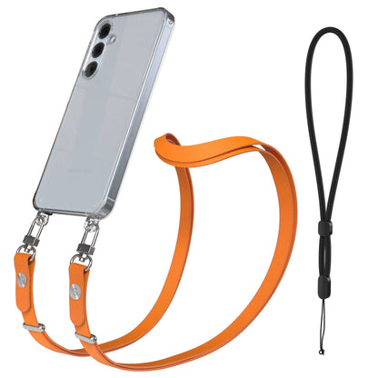 Samsung Galaxy A55 Schutzhülle mit magnetisch verstellbarem Crossbody-Umhängeband 