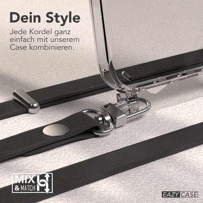 Apple iPhone 16 MagSafe Hülle mit magnetischer Crossbody Handykette Set #farbe_schwarz-magsafe-funktion-mit-magsafe