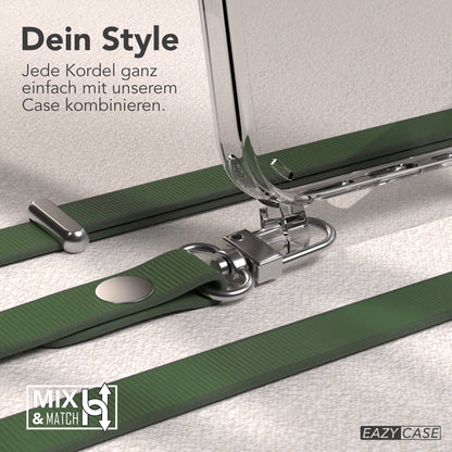 Apple iPhone 16 MagSafe Hülle mit magnetischer Crossbody Handykette Set #farbe_grun-magsafe-funktion-mit-magsafe