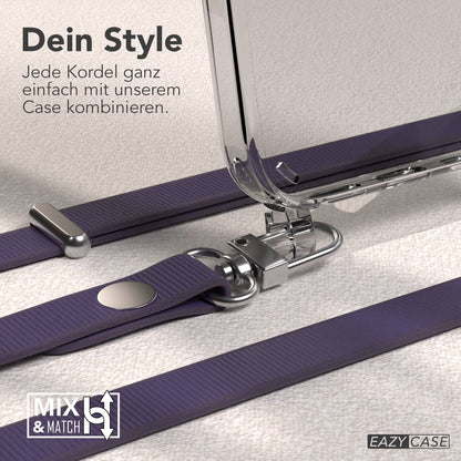 Apple iPhone 16 MagSafe Hülle mit magnetischer Crossbody Handykette Set #farbe_lila-magsafe-funktion-mit-magsafe