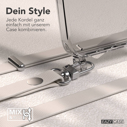 Apple iPhone 16 MagSafe Hülle mit magnetischer Crossbody Handykette Set #farbe_taupe-magsafe-funktion-mit-magsafe