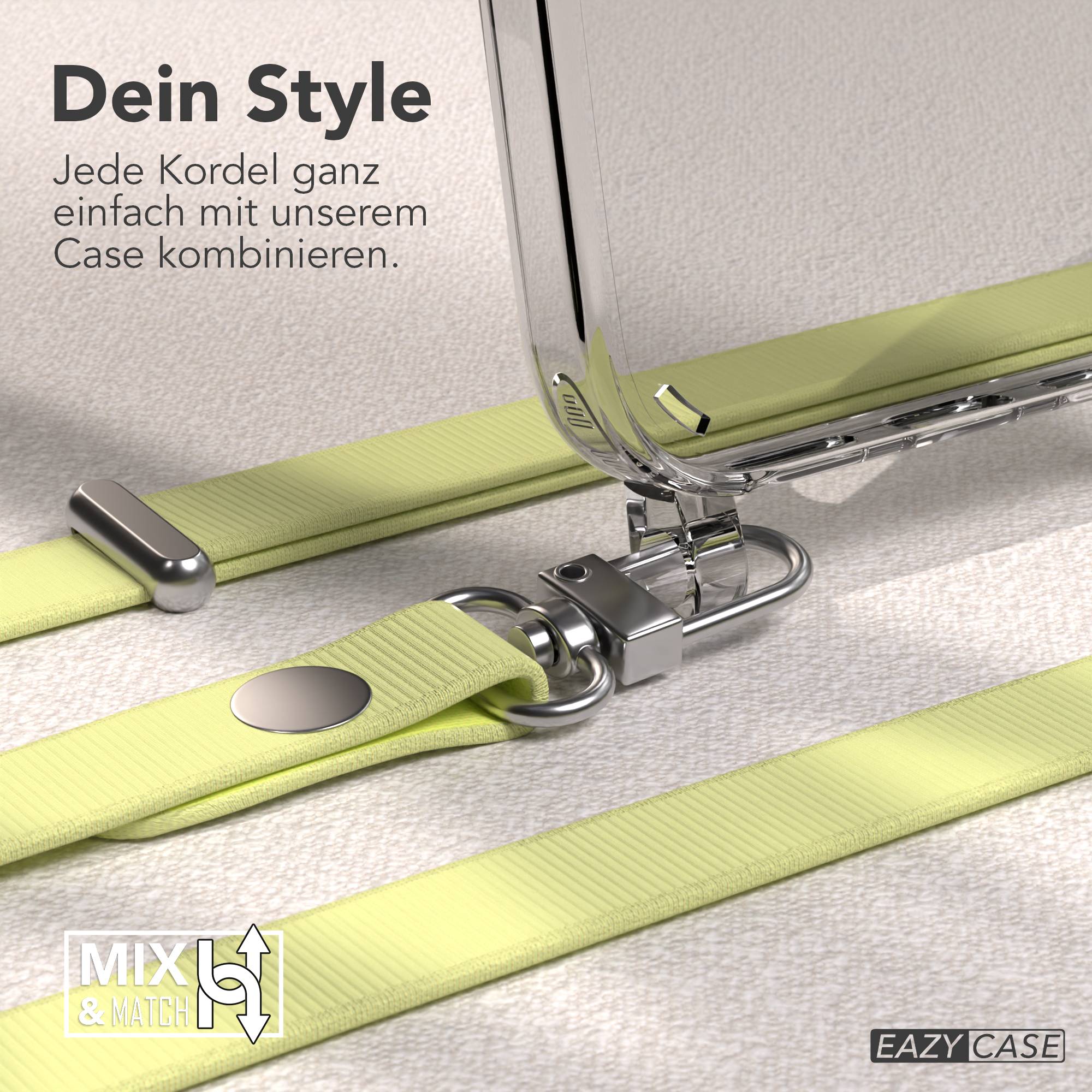 Apple iPhone 16 MagSafe Hülle mit magnetischer Crossbody Handykette Set #farbe_gelb-magsafe-funktion-ohne-magsafe