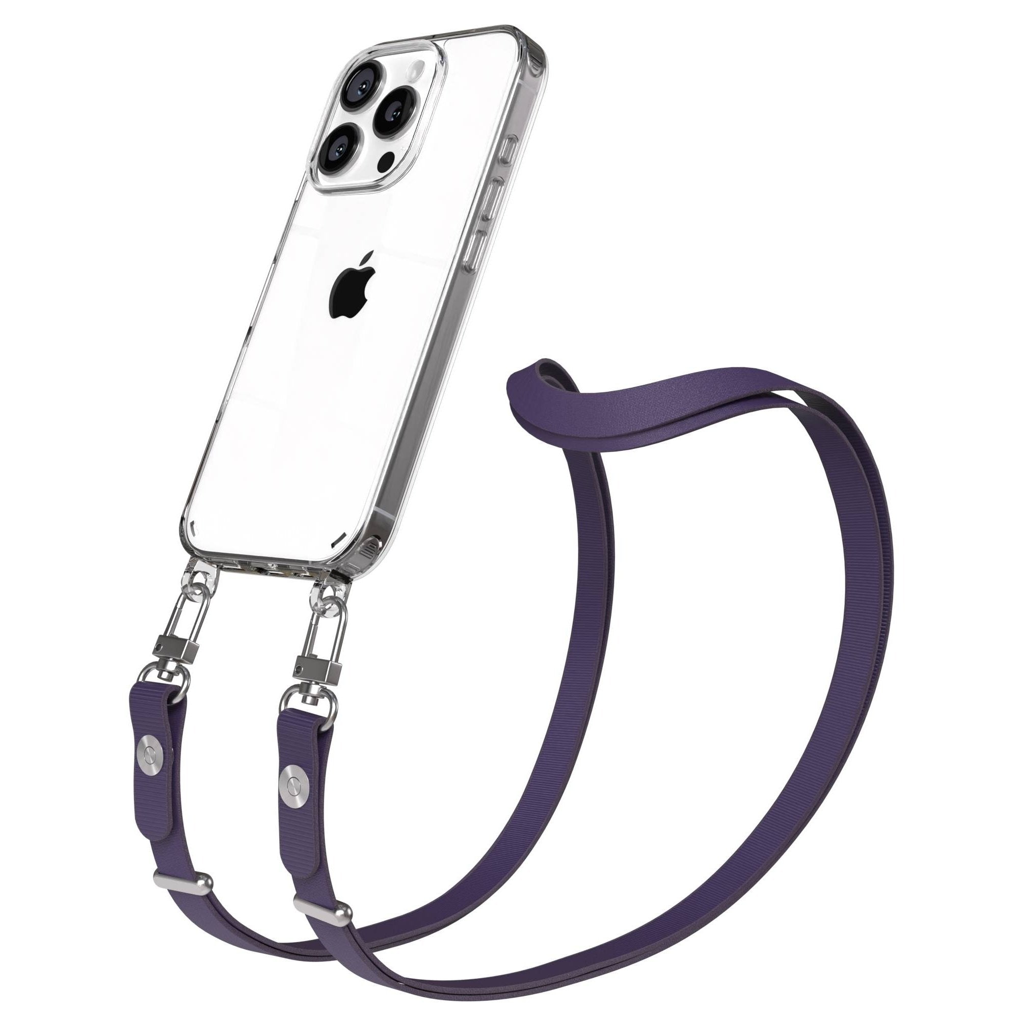 Apple iPhone 16 Pro MagSafe Hülle mit magnetischer Crossbody Handykette Set 