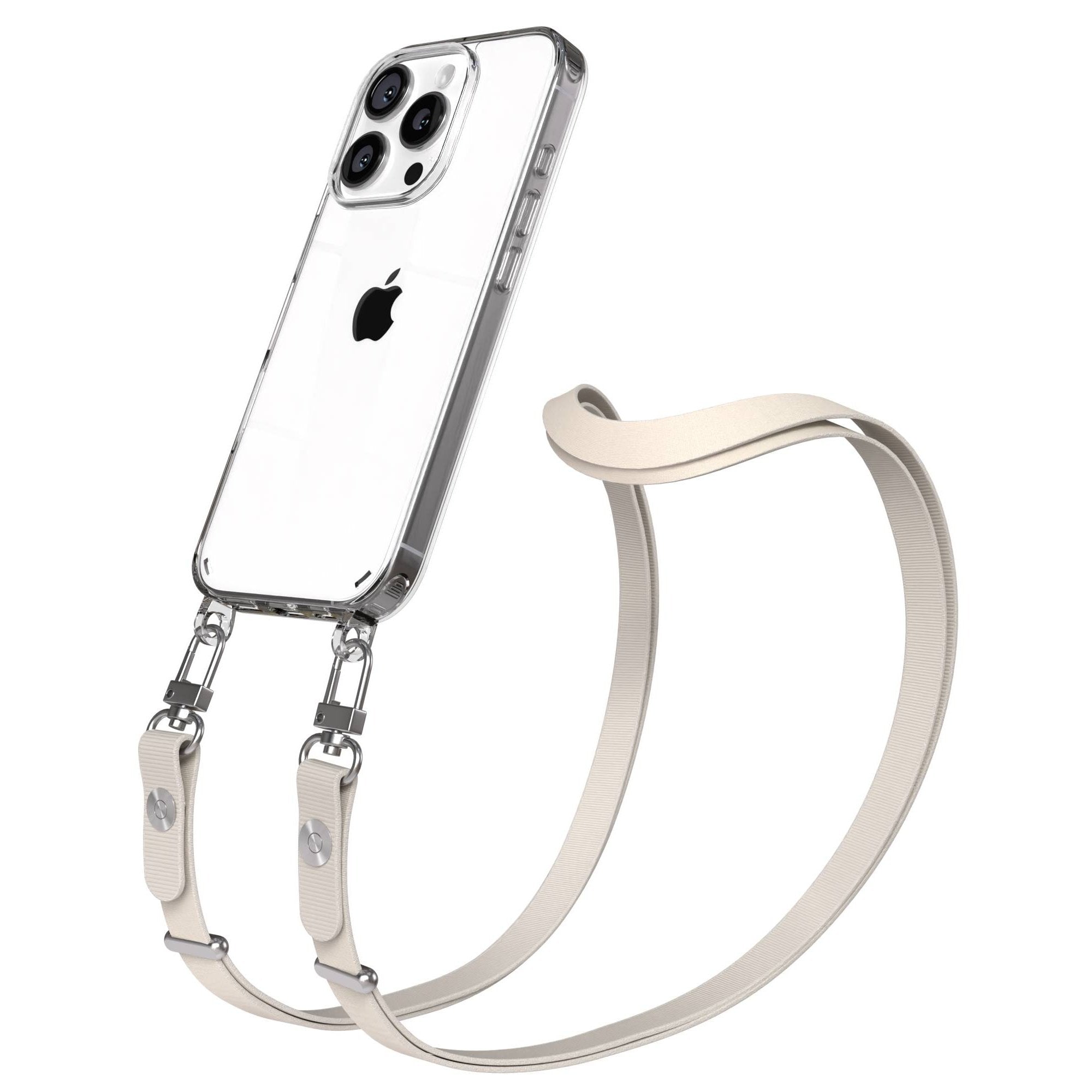Apple iPhone 16 Pro MagSafe Hülle mit magnetischer Crossbody Handykette Set 