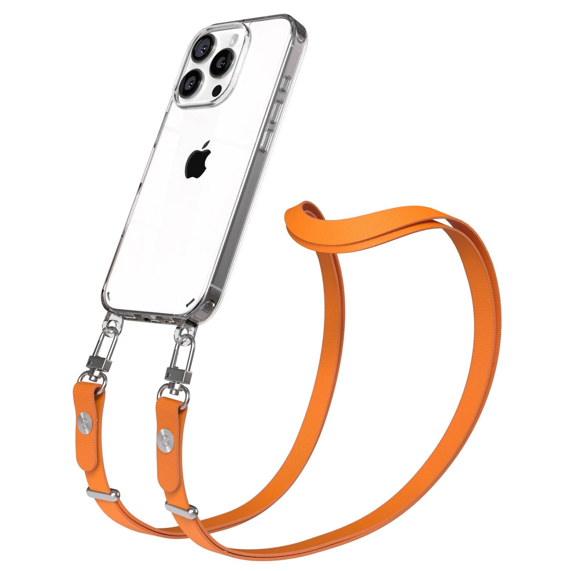 Apple iPhone 16 Pro MagSafe Hülle mit magnetischer Crossbody Handykette Set 