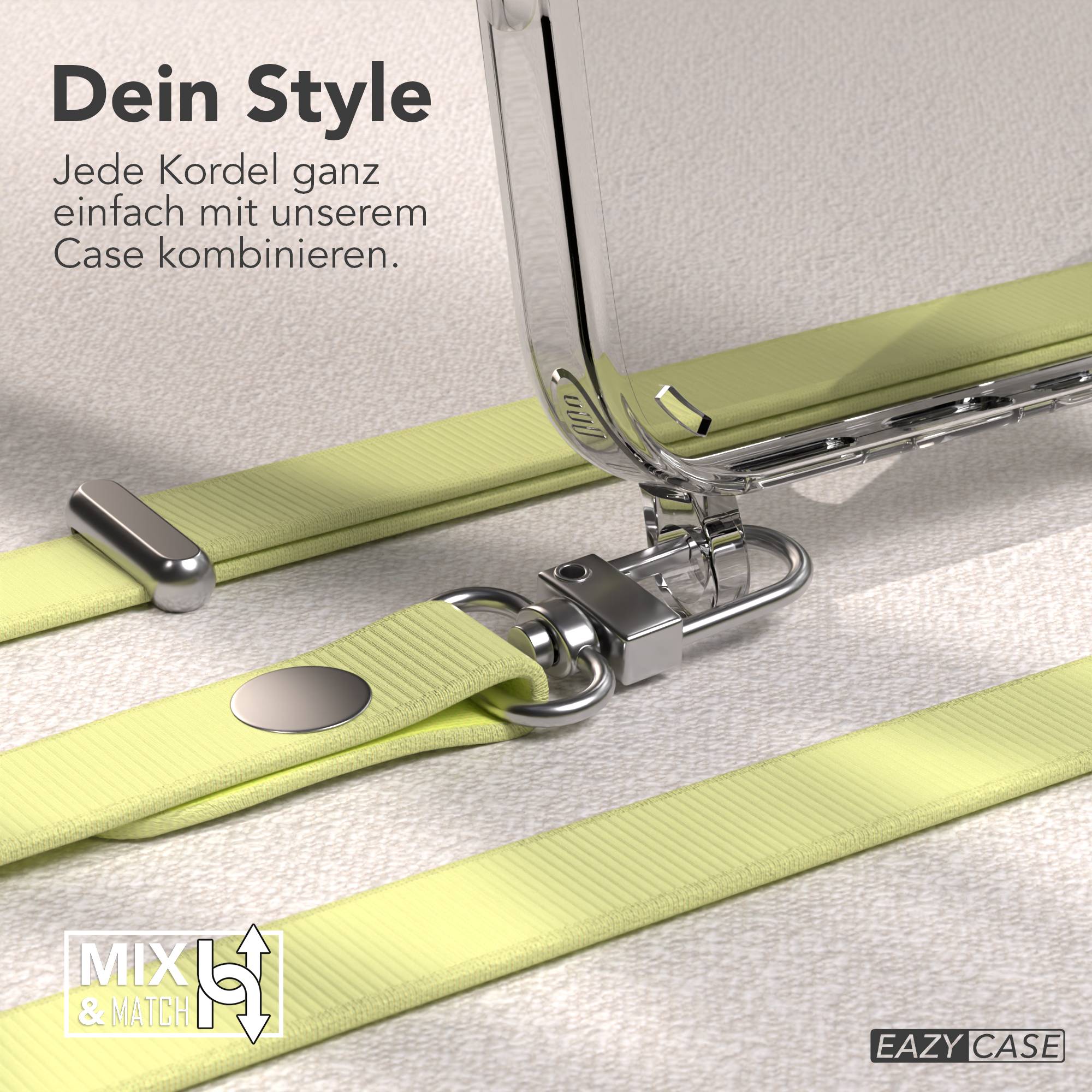 Apple iPhone 16 Pro MagSafe Hülle mit magnetischer Crossbody Handykette Set #farbe_gelb-magsafe-funktion-ohne-magsafe