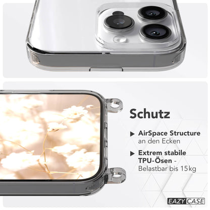 iPhone 16 Pro Max MagSafe Hülle mit magnetischem Crossbody-Umhängeband #farbe_gelb-magsafe-funktion-ohne-magsafe