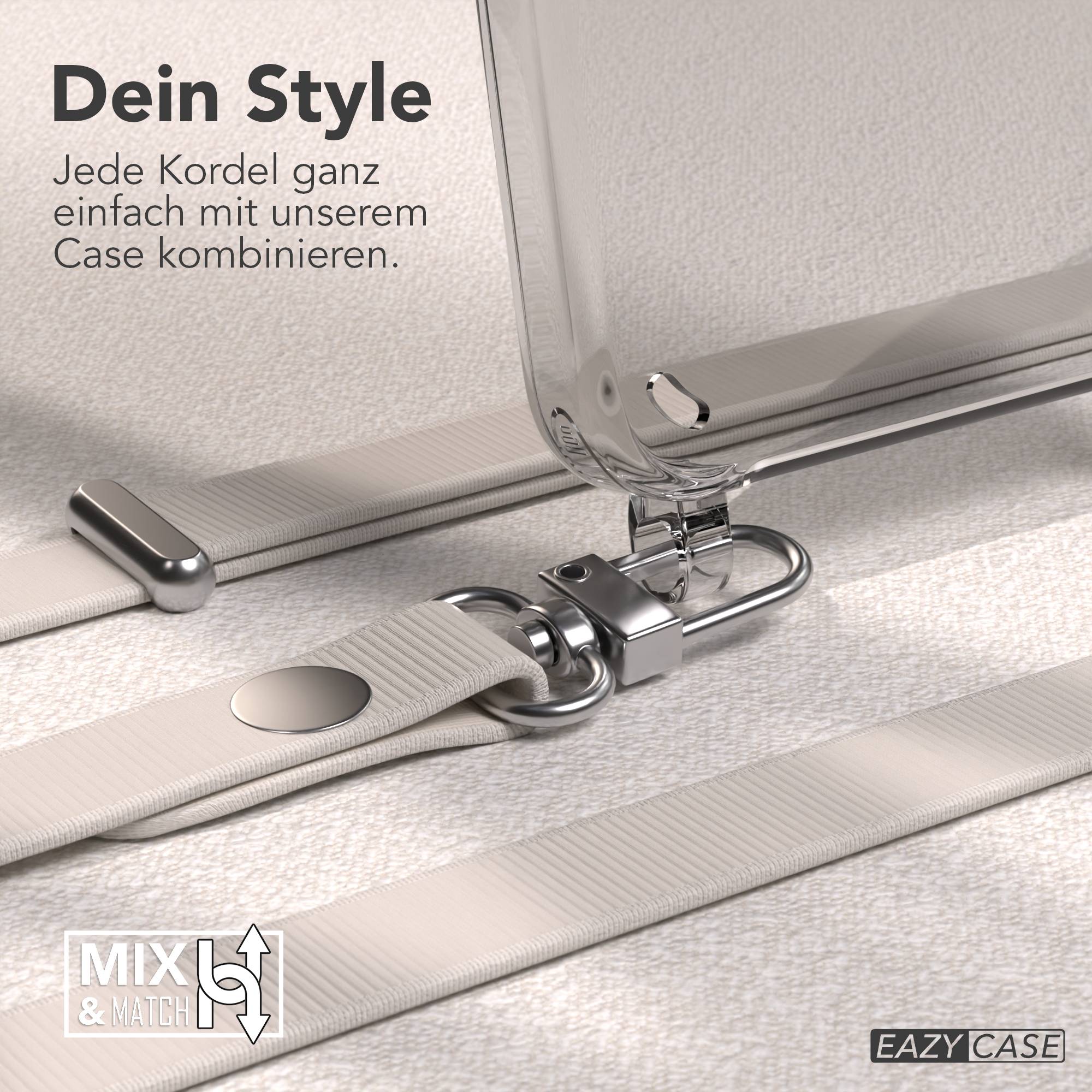 Samsung Galaxy S25 MagSafe Schutzhülle mit magnetischer Crossbody Handykette #farbe_taupe-magsafe-funktion-mit-magsafe