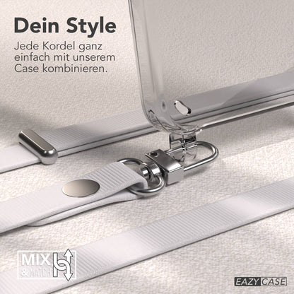 Samsung Galaxy S25 MagSafe Schutzhülle mit magnetischer Crossbody Handykette #farbe_grau-magsafe-funktion-ohne-magsafe
