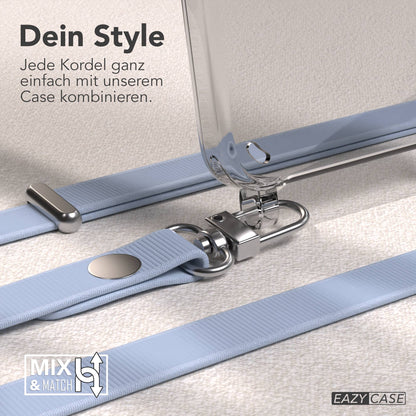 Samsung Galaxy S25 MagSafe Schutzhülle mit magnetischer Crossbody Handykette #farbe_hellblau-magsafe-funktion-ohne-magsafe