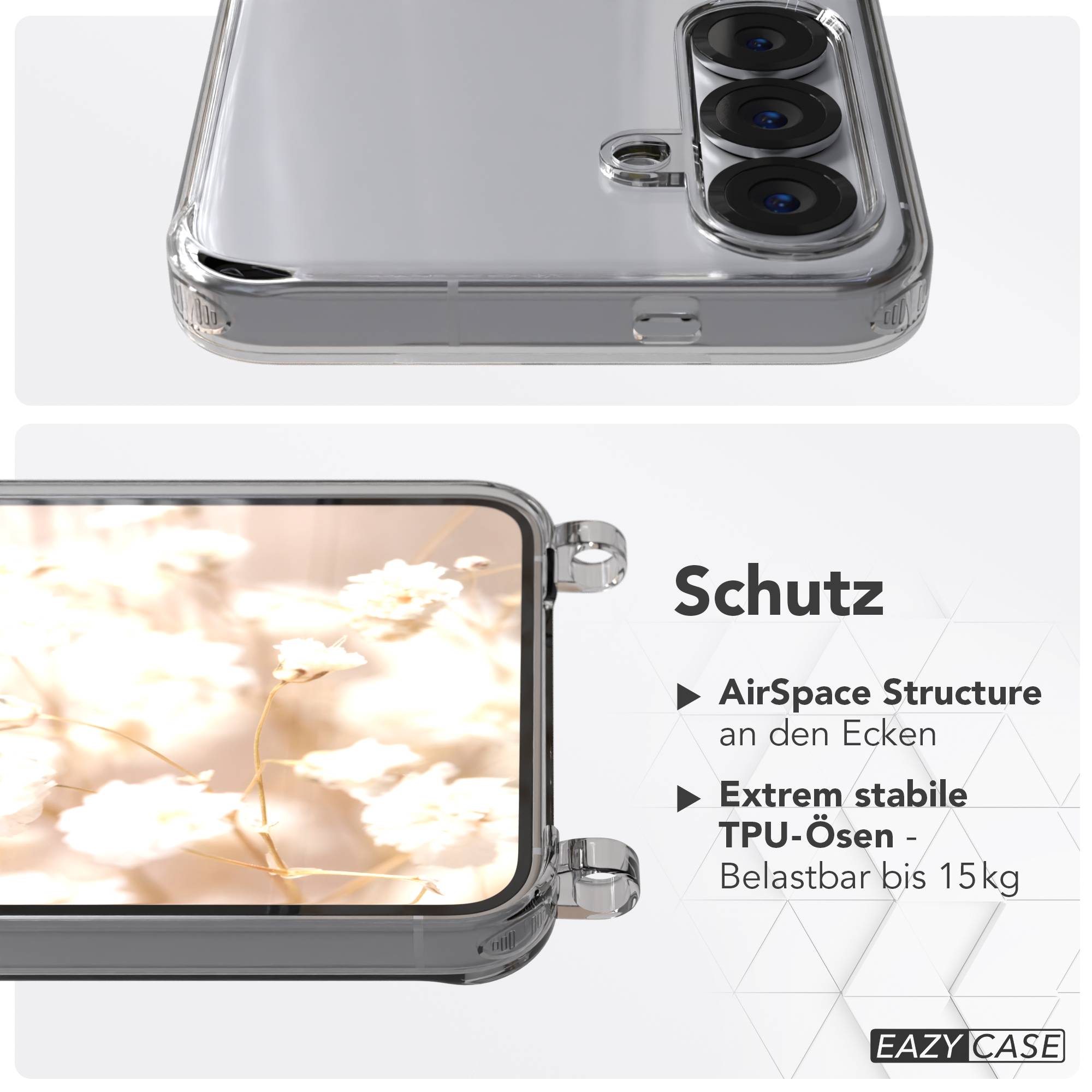 Samsung Galaxy S25 MagSafe Schutzhülle mit magnetischer Crossbody Handykette #farbe_hellblau-magsafe-funktion-ohne-magsafe